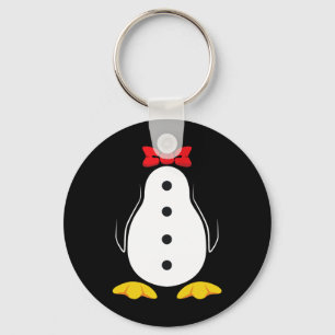 Porte-clés Costume de pingouin Tuxedo cadeau d'Halloween pour