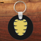 Porte-clés Costume de poitrine de ventre Iguana Vert mignonne (Recto)