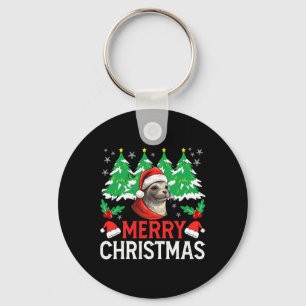Porte-clés Costume de pyjama de Noël du Phoque du Baïkal pour