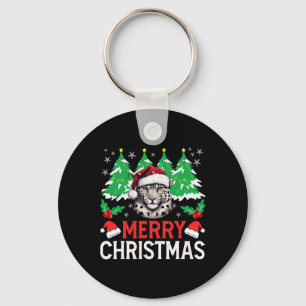 Porte-clés Costume de pyjama de Noël léopard pour les vacance
