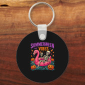 Porte-clés Costume de squelette d'Halloween d'été effrayant (Recto)