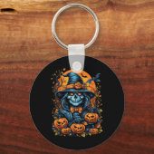 Porte-clés Costume d'Halloween de nuit effrayant (Recto)