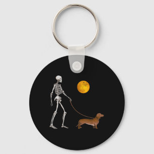 Porte-clés Costume d'Halloween pour chien en squelette de tec