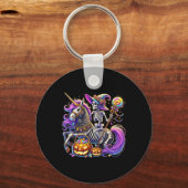 Porte-clés Costume d'Halloween Squelette Unicorne (Recto)