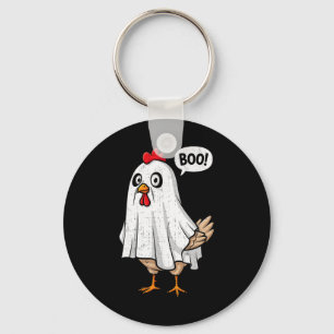 Porte-clés Costume drôle de poulet mignon Boo Halloween Homme