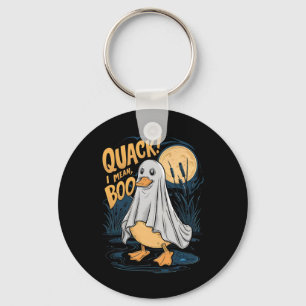 Porte-clés Costume Fantôme Cute Canard Quack I Signifie Boo É