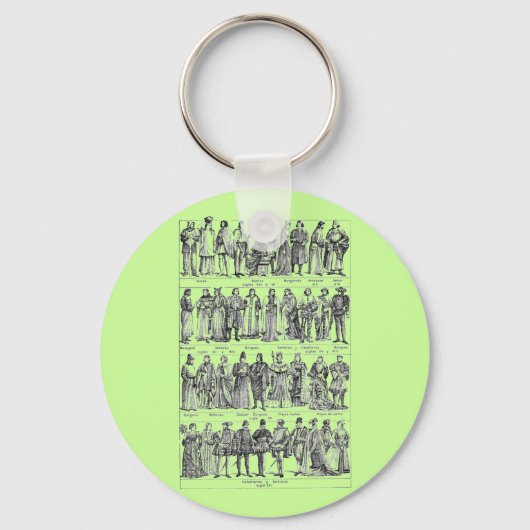 Porte-clés Costumes historiques (Recto)