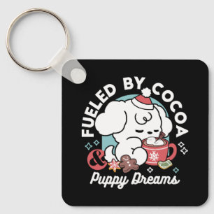 Porte-clés Cosy Puppy Dreams - Chocolat chaud et Noël