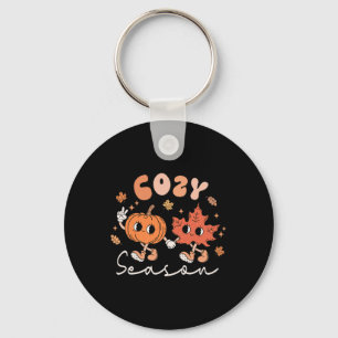 Porte-clés Cosy Season Retro Style Super Feuilles d'automne C