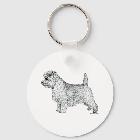 Porte-clés Côté Cairn Terrier (Recto)
