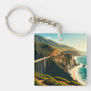 Porte-clés Côte centrale de Big Sur Californie