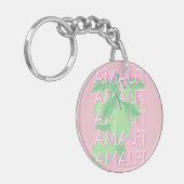 Porte-clés Côte d'Amalfi, Italie Art Voyage, Rose (Devant gauche)