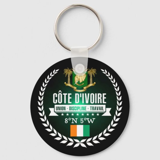 Porte-clés Côte d'Ivoire (Recto)