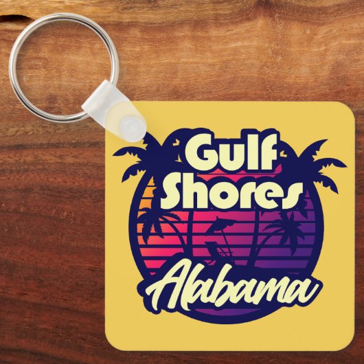 Porte-clés Côte du Golfe Alabama (Recto)