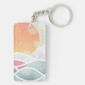 Porte-clés Côte/Plage/ensoleillé (Dos)
