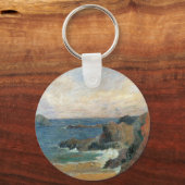 Porte-clés Côte rocheuse par Paul Gauguin, Impressionnisme Vi (Recto)