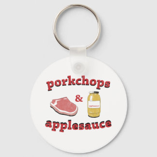 Porte-clés côtelettes et applesaudissements