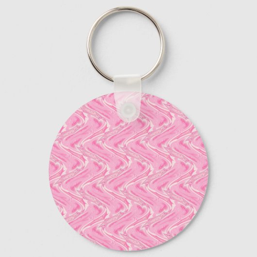 Porte-clés Coton Candy rose Abstrait (Recto)
