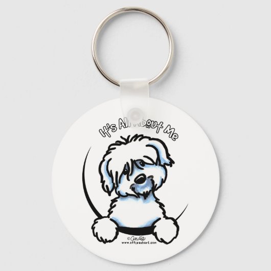 Porte-clés Coton de Tulear Tout sur moi (Recto)