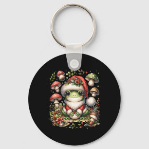 Porte-clés Cottagecore Grenouille esthétique Champignons de N