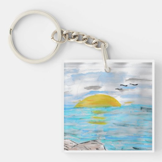 Porte-clés Coucher de soleil (Devant)