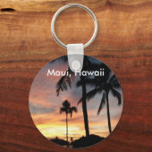 Porte-clés Coucher de soleil à Maui, Hawaii (Recto)