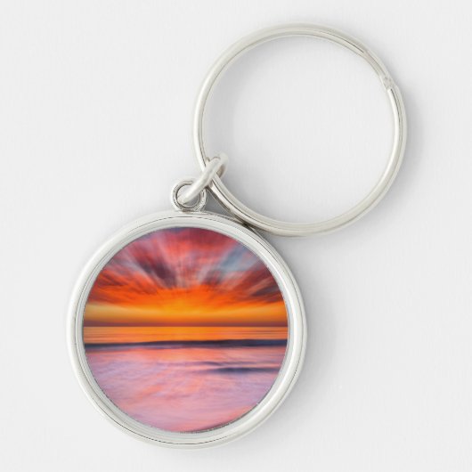 Porte-clés Coucher de soleil abstrait de Tamarack Beach (Devant)