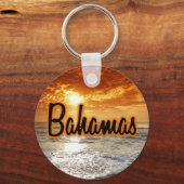 Porte-clés coucher de soleil aux Bahamas (Recto)