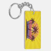 Porte-clés Coucher de soleil avec palmiers Vector (Devant gauche)