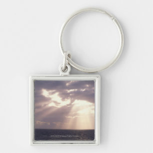 Porte-clés Coucher de soleil brillant par des nuages