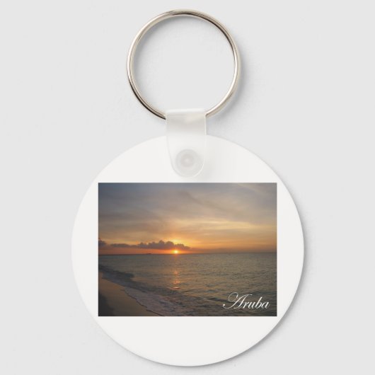 Porte-clés Coucher de soleil d'Aruba 2 (Recto)