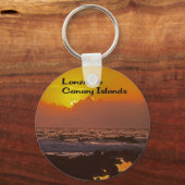 Porte-clés Coucher de soleil de Lanzarote (Recto)