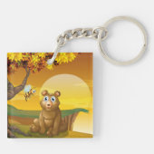 Porte-clés Coucher de soleil de l'ours Brown (Dos)