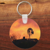 Porte-clés Coucher de soleil de moulin (Recto)