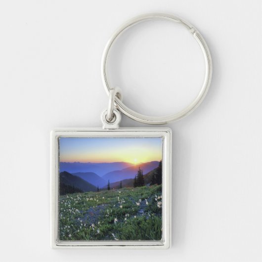 Porte-clés Coucher de soleil de Point d'obstruction, Pôle oly (Devant)