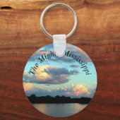 Porte-clés Coucher de soleil du fleuve Mississippi (Recto)