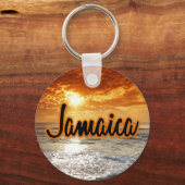 Porte-clés Coucher de soleil en Jamaïque (Recto)