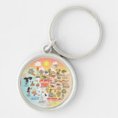 Porte-clés Coucher de soleil SoCal (Devant)