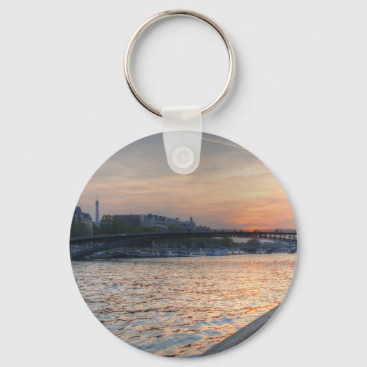 Porte-clés Coucher de soleil sur la Seine (Recto)