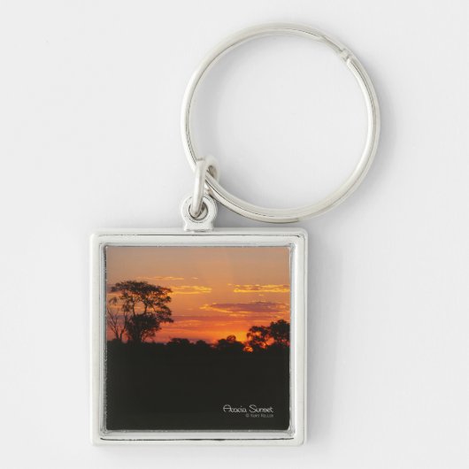 Porte-clés Coucher de soleil sur l'acacia (Devant)