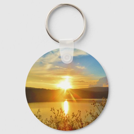 Porte-clés Coucher de soleil sur le lac Arrowhead (Recto)