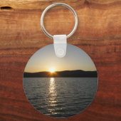 Porte-clés Coucher de soleil sur le lac Onota : horizontal (Recto)