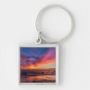Porte-clés Coucher de soleil sur le Pacifique depuis Coronado
