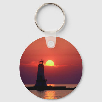 Porte-clés Coucher De Soleil Sur Le Phare