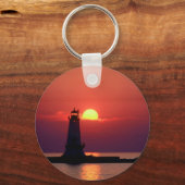 Porte-clés Coucher De Soleil Sur Le Phare (Recto)