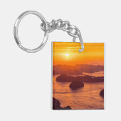 Porte-clés Coucher de soleil sur le pont Kurushima Kaikyo et (Devant gauche)