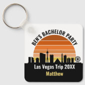 Porte-clés Coucher de soleil sur le Strip de Las Vegas Vacanc (Recto)