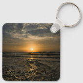 Porte-clés Coucher de soleil sur l'océan doré (Dos)