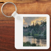 Porte-clés Coucher de soleil sur une rivière (Recto)