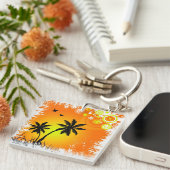 Porte-clés Coucher de soleil tropical (Devant Droit)